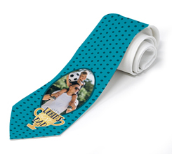 Cravatta per la festa del papà grafica coppa del mondo