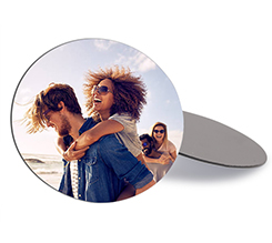 calamita flessibile tonda con foto