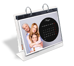 Calendario da tavolo con base in plexi come regalo per la festa dei nonni