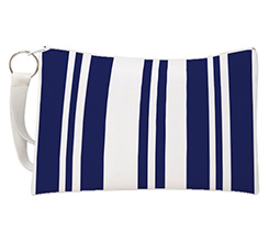 Crea pochette Righe blu