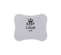 Puzzle con cornice e piedistallo, grafica keep calm