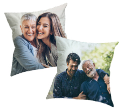 Cuscino in tessuto con foto come regalo per i nonni