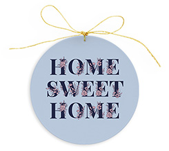 Pallina di Natale in plexiglass home sweet home