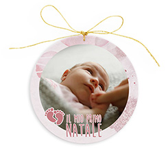 Decorazione in plexiglass Il mio primo Natale Bambina