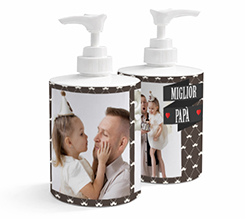Dispenser Sapone grafica miglior papà baffetti