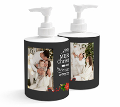 Dispenser sapone con grafica di Natale 2 riquadri
