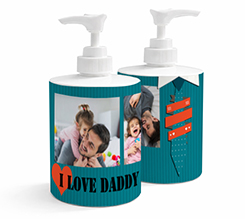 Dispenser sapone con grafica dad is my hero