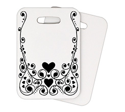 Etichette Bagaglio in legno con grafica ghirigori