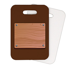 Targhetta per valigia in legno da personalizzata con i tuoi dati