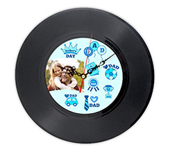 Orologio da parete in vinile Simboli papà