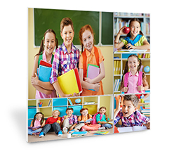 Forex collage con stampa alunni per regalo maestra