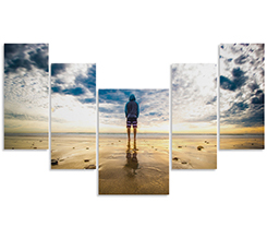 Tela a 5 pannelli verticali