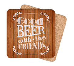 Sottobicchiere Masonite Quadrato Good Beer