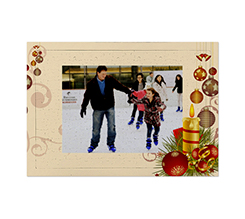 Puzzle con cornice formato A3 con foto e grafica di natale