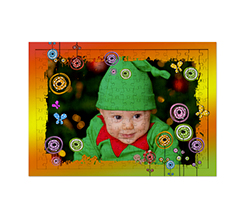 Puzzle in legno con cornice A3 personalizzato con grafica e foto