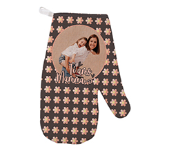 Guanti da forno Festa della Mamma con foto e Dedica
