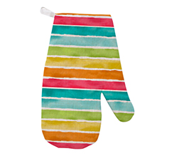 Guanti da forno con grafica a Strisce Colorate