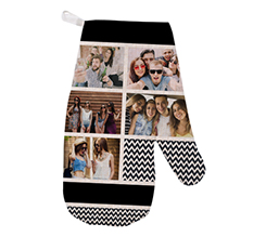 Guanti da forno in juta collage 5 riquadri