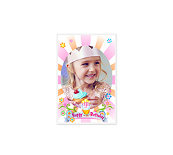 Biglietti auguri Buon Compleanno  con foto bimba