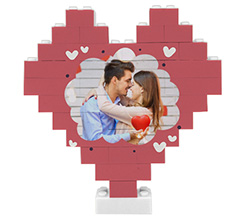 Puzzle mattoncini cuore grafica Nuvola d'amore