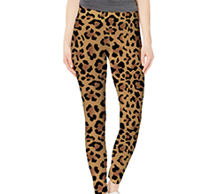 Leggings taglia M con stampa leopardata