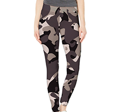 Leggings donna con grafica militare