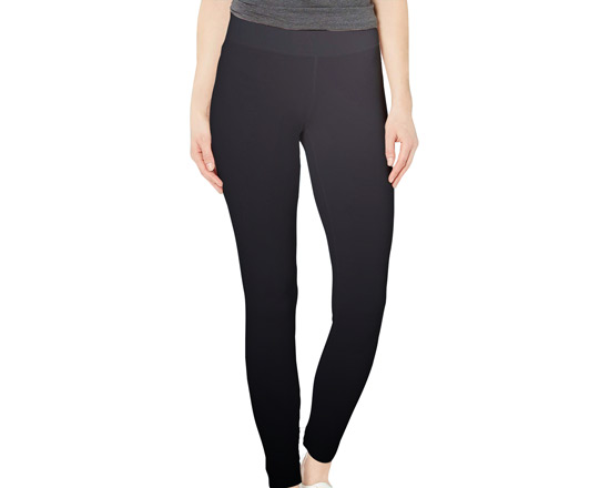 Leggings personalizzato di colore nero e tessuto lucido