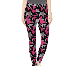 Leggings con motivi geometrici per palestra donna
