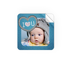 Etichetta adesiva quadrata piccola Love jeans