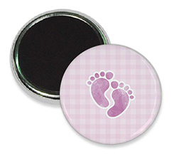 Magnete da frigo Impronte rosa