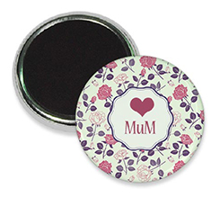 Magnete da frigo rotondo Texture di rose