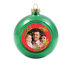 Palla di Natale in vetro colorato Bacche natalizie