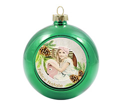 Palla di Natale in vetro colorato Pine cone