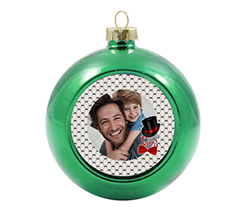 Pallina di natale in vetro con foto miglior papà