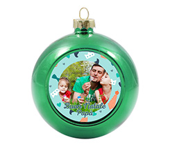 Palla di Natale vetro colorato buon Natale papà