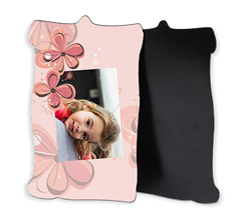 Pergamena magnetica con foto e grafica fiori