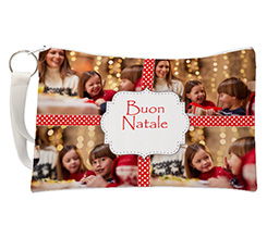 Pochette con grafica buon natale 4 riquadri