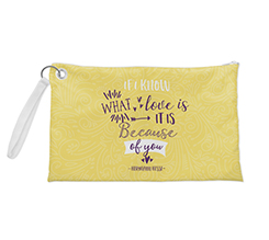 Pochette con grafica because of you