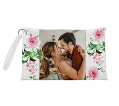 Pochette con foto e grafica flowers