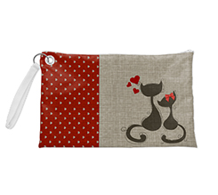 Pochette personalizzata con grafica little cats