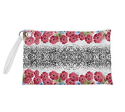 Pochette con grafica con fiori