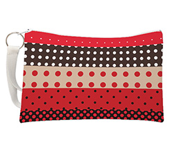 Pochette con grafica pois colorati