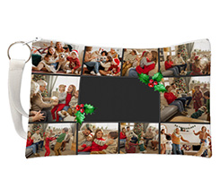 Pochette con grafica vischio collage