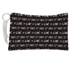 Pochette con grafica xo xo