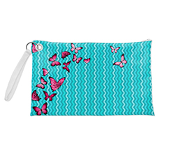 Pochette con grafica farfalle