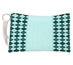 Pochette con foto Rombi verdi