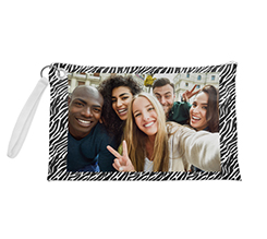 Pochette con grafica zebrata