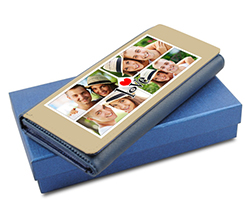 Portafoglio donna in pelle colorato 4 love