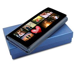 Portafoglio donna in pelle colorato Collage of love