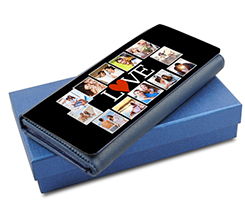 Portafoglio donna in pelle colorato Lovely collage